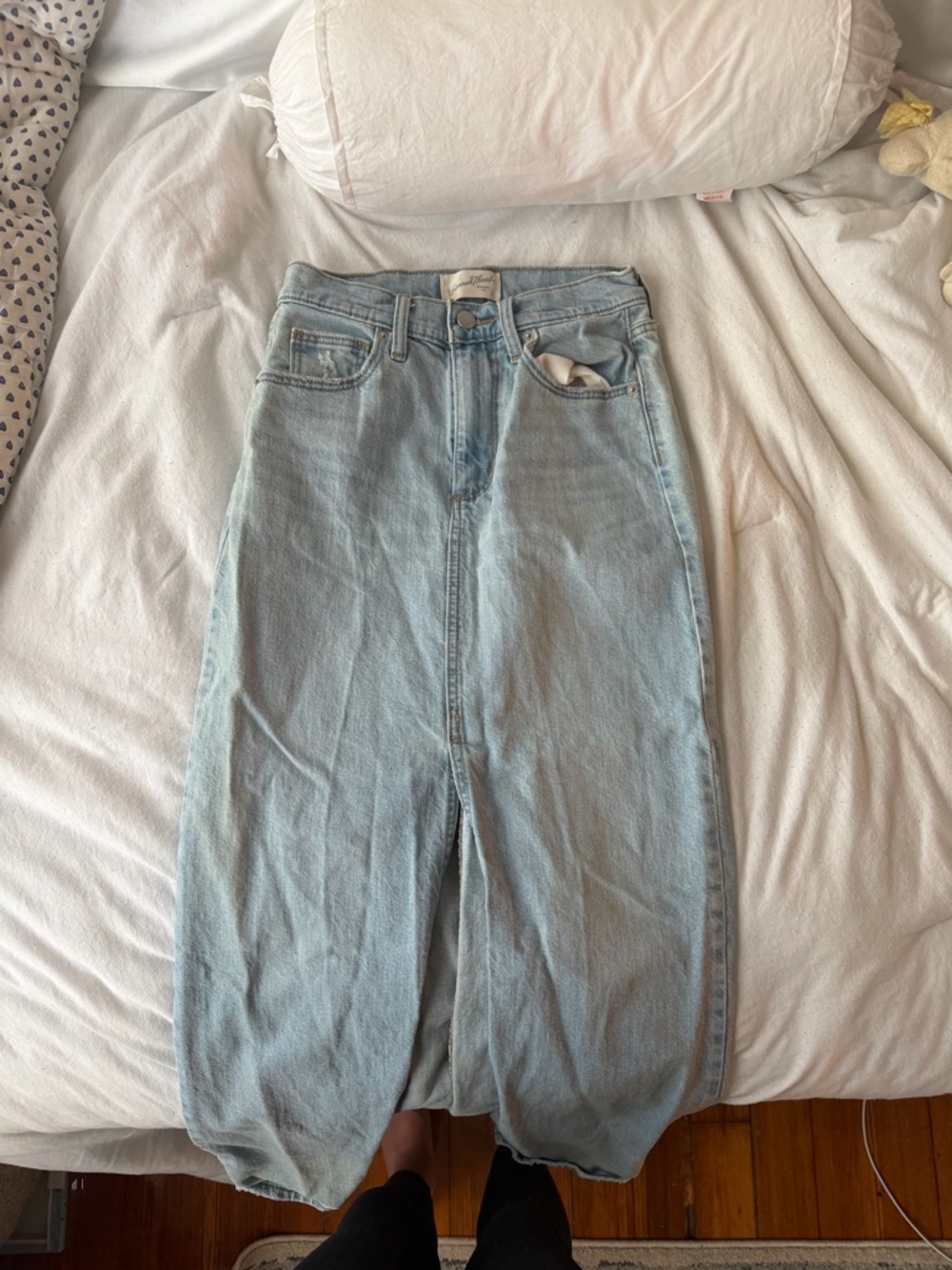 Universal Thread Light Blue Denim Maxi Skirt